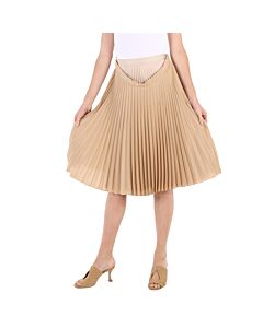 Burberry Ladies Sandbank Layered Pleated Skirt