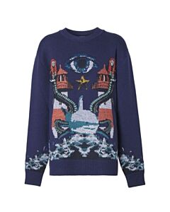 Burberry Liannah Intarsia Mermaid Wool Sweater