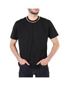 Burberry Men's Black Chain Detail T-shirt