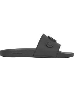 Burberry Men's Black Furley Logo Decorated Slides, Brand Size 41 ( US Size 8 )
