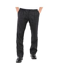 Burberry Men's Black Zip-detailed Trousers