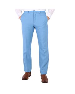 Burberry Men's Blue Topaz Tailored Straight-Leg Trousers