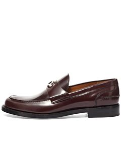 Burberry Men's Fred Leather Loafers In Burgundy