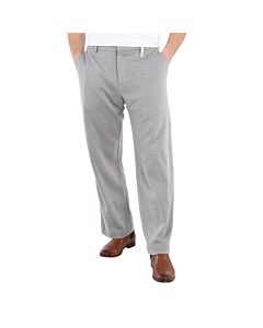 Burberry Men's Light Pebble Grey Cashmere Blend Jersey Wide-leg Pants