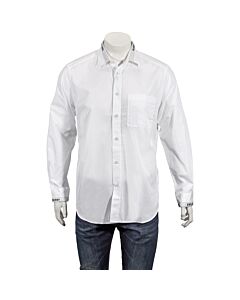 Burberry Men's Long-sleeve Logo Detail Cotton Poplin Shirt
