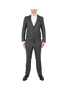 Burberry Men's Mid Grey Melange Classic Single-breasted Suit
