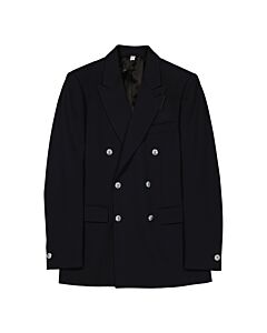Burberry Men's Navy Double-Breasted English Tailored Jacket, Brand Size 48R (US Size 38R)