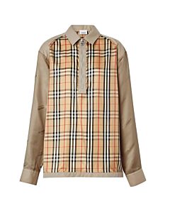 Burberry Men's Seam Detail Vintage Check Shirt Size Large    