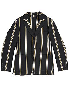 Burberry Men's Striped Wool-blend Slim Fit Club Blazer