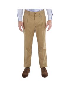 Burberry Men's Toasted Walnut Dover Cotton Gabardine Trousers