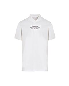Burberry Men's White Arlo Coordinates Polo Shirt