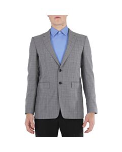 Burberry Mid Grey Melange Millbank 2 Suit Blazer, Brand Size 48R (US Size 38R)