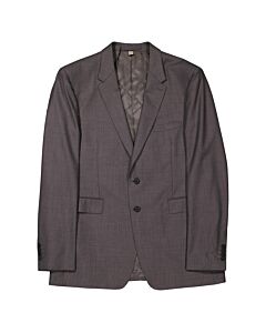 Burberry Mid Grey Melange Millbank Suit Blazer, Brand Size 58L (US Size 48L)