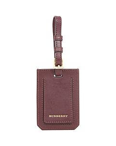 Burberry Red/Tan Luggage Tag