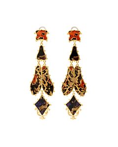 Burberry Regal Butterly Resin And Gold-plated Drop Earrings