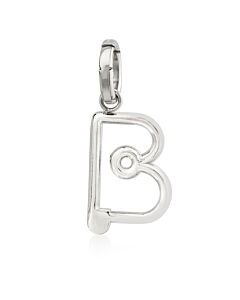 Burberry Silver Kilt Pin B Alphabet Charm