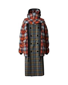 Burberry Sleeveless Check Trench Coat With Detachable Puffer, Size X-Small
