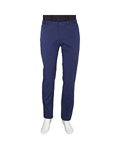 Burberry Slim Fit Stretch Cotton Chinos In Bright Navy