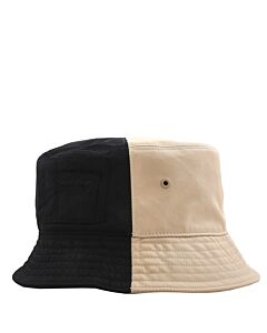 Burberry Soft Fawn Bicolor Twill Bucket Hat, Size X-Large