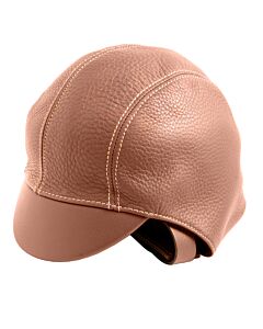 Burberry Toffee Leather Pilot Cap