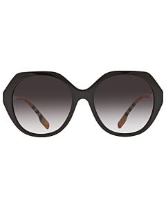 Burberry Vanessa 55 mm Black Sunglasses