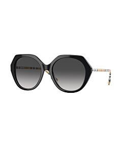 Burberry Vanessa 57 mm Black Sunglasses