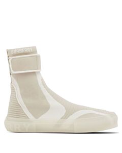 Burberry Vanilla Beige Knitted Sub High-Top Sock Sneakers