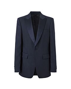 Burberry Wool Silk Blend English Fit Tailored Blazer Jacket