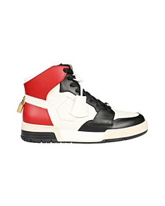 Buscemi Black/Red High-Top Air Jon Leather Sneakers