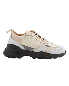 Buscemi Men's Beige/Off White Kombat Low Sneakers