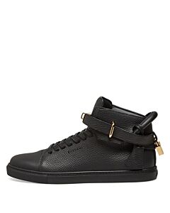 Buscemi Men's Black High-top 100 MM Leather Sneakers