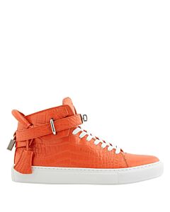 Buscemi Men's Croco Leather High-top Sneakers