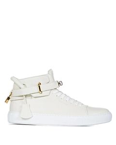 Buscemi Men's Off White Alce High-Top Leather Sneakers