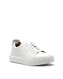Buscemi White Leather Uno Alce Low-Top Sneakers