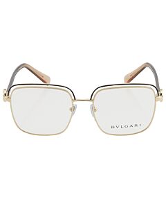 Bvlgari 52 mm Black/Pale Gold Eyeglass Frames