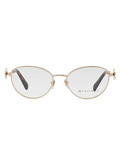 Bvlgari 52 mm Pale Gold Eyeglass Frames