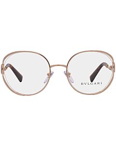 Bvlgari 54 mm Pale Gold Eyeglass Frames