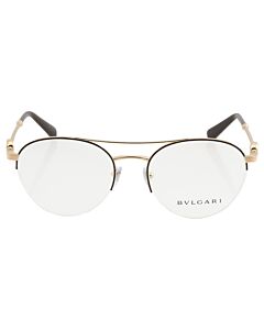 Bvlgari 54 mm Pink Gold/Black Eyeglass Frames