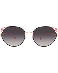 Bvlgari 56 mm Pink Gold;Black Sunglasses
