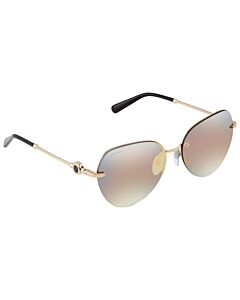 Bvlgari 58 mm Pink Gold Sunglasses
