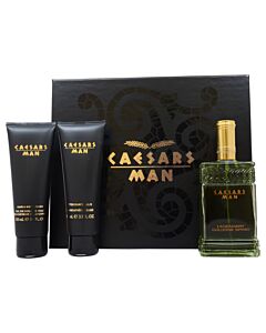 Caesars by Caesars for Men - 3 Pc Gift Set 4oz Cologne Spray, 3.3oz Hair And Body Wash, 3.3oz After Shave Balm