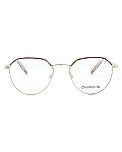 Calvin Klein 51 mm Gold;Honey Tortoise Eyeglass Frames