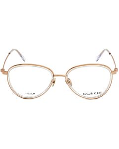 Calvin Klein 53 mm Rose Gold Eyeglass Frames