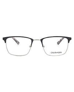 Calvin Klein 54 mm Matte Black;Silver Eyeglass Frames