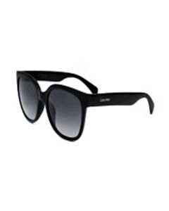 Calvin Klein 55 mm Shiny Black Sunglasses