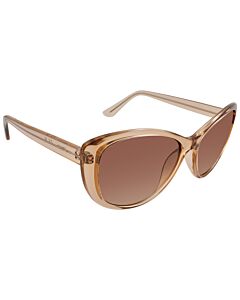 Calvin Klein 57 mm Crystal Beige Sunglasses