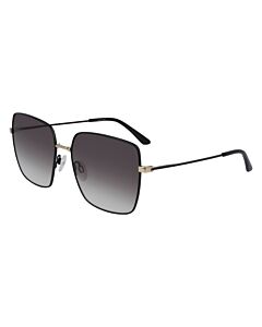 Calvin Klein 58 mm Matte Black Sunglasses