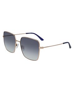 Calvin Klein 58 mm Shiny Rose Gold Sunglasses