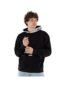 Calvin Klein Contrast Stitching Logo Print Hooded Sweatshirt