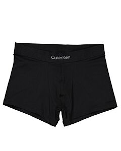 Calvin Klein Men's Black Embossed Icon Stretch Cotton Trunks